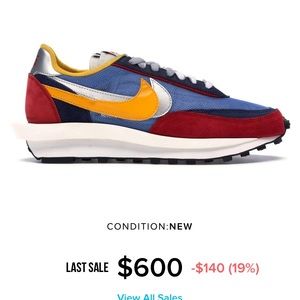 Nike sacai waffle blue colorway